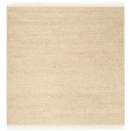 Safavieh Natural Fiber Hand Woven Square Area Rug, Ivory - 6 x 6 ft. NF368B-6SQ